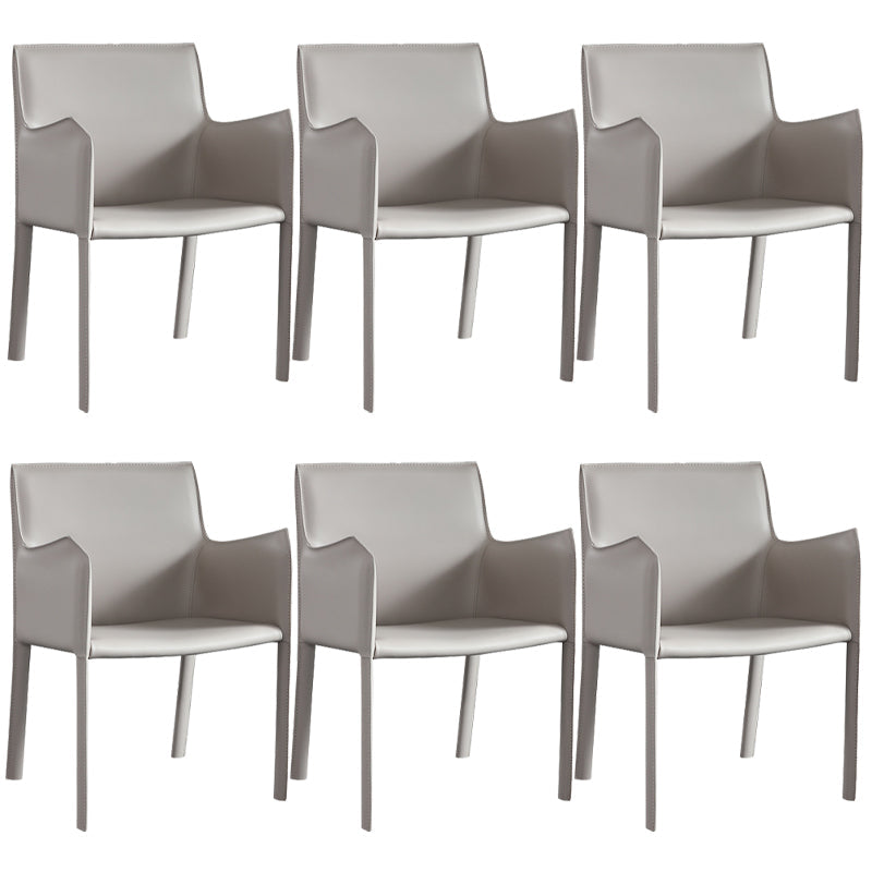 Esszimmer gepolsterter Armstuhl Kunstleder Parsons Stuhl