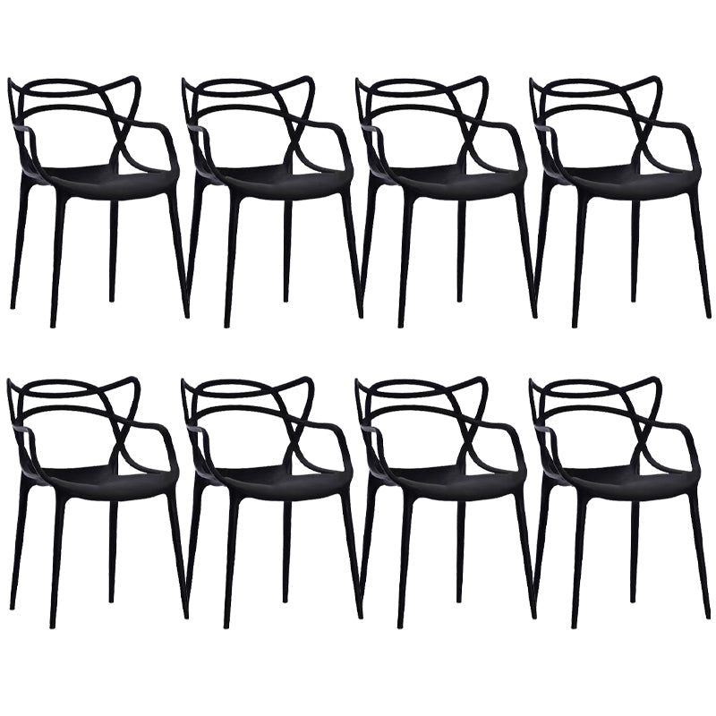 Sedia da pranzo contemporanea cucina da pranzo sedia di plastica