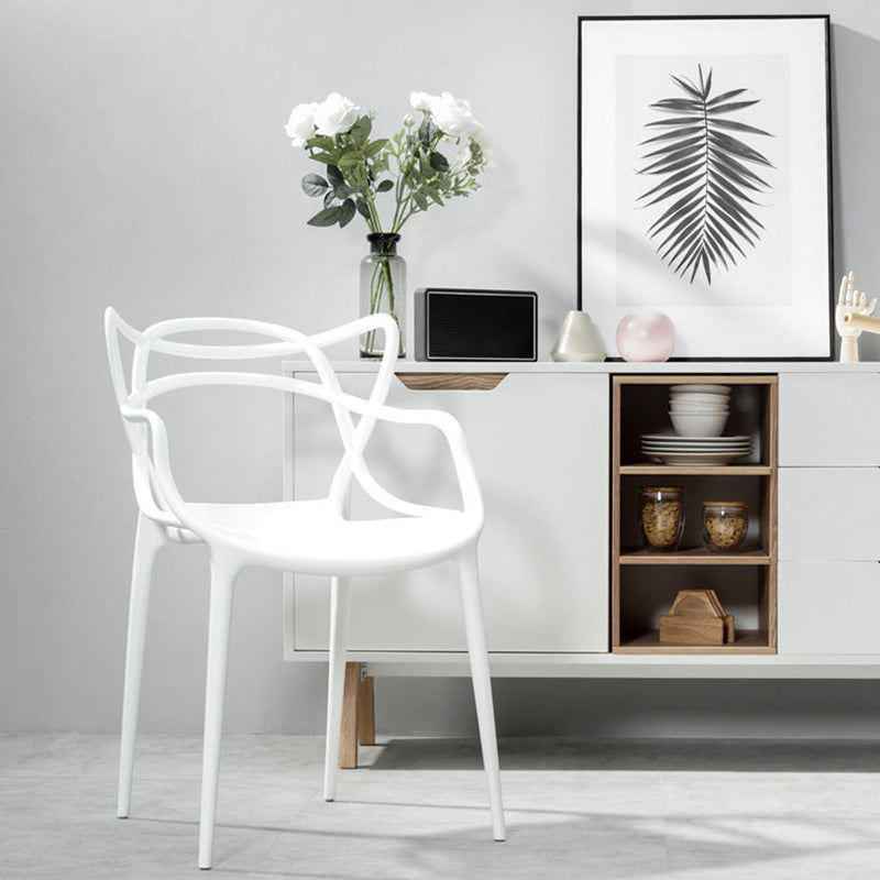 Sedia da pranzo contemporanea cucina da pranzo sedia di plastica