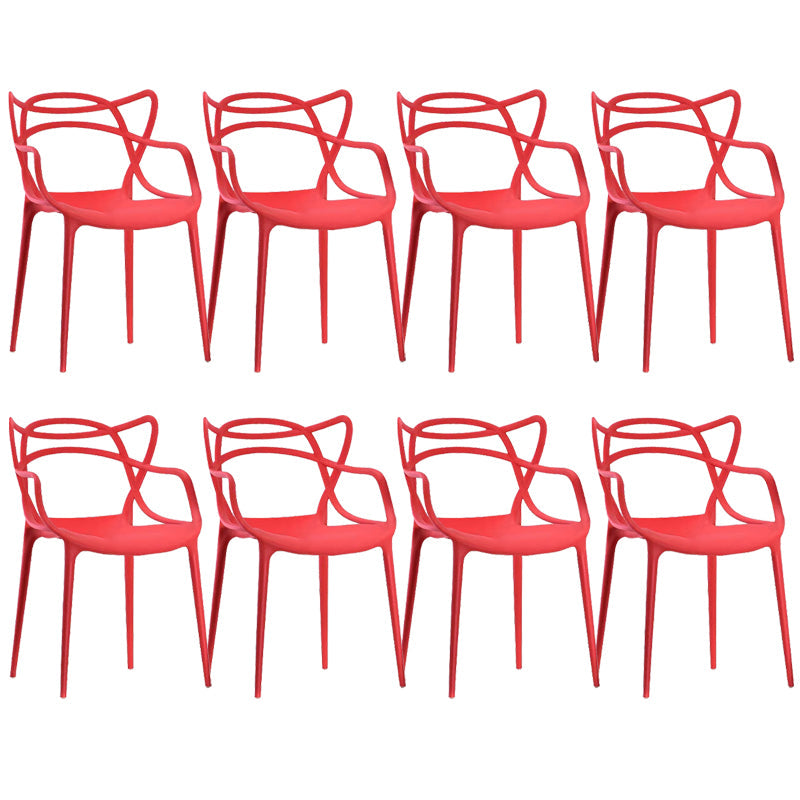 Sedia da pranzo contemporanea cucina da pranzo sedia di plastica