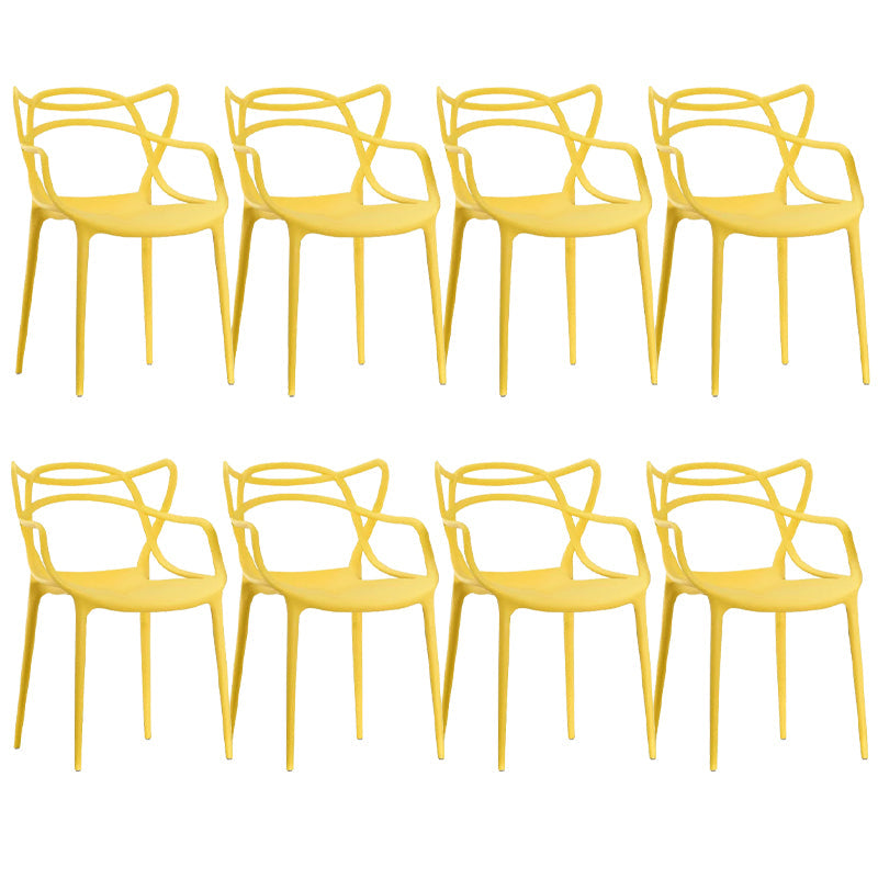 Sedia da pranzo contemporanea cucina da pranzo sedia di plastica