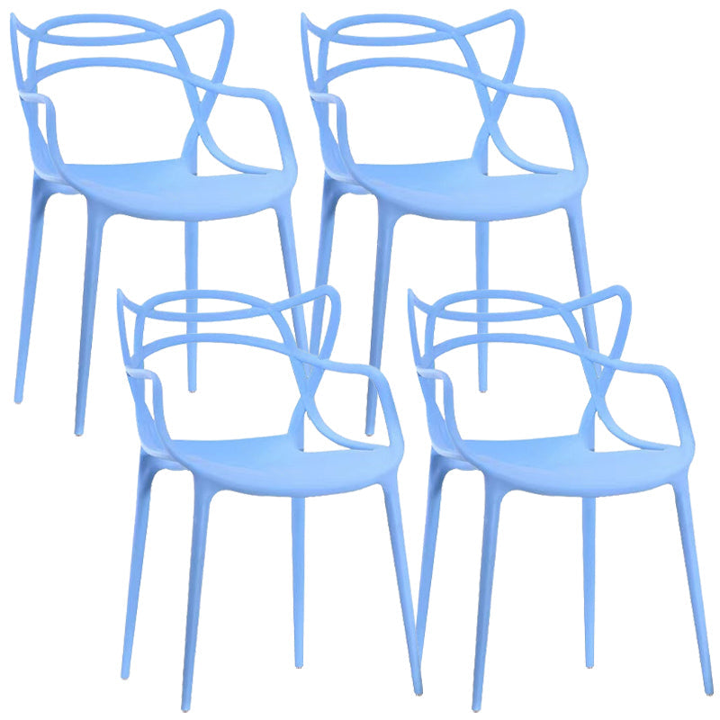 Sedia da pranzo contemporanea cucina da pranzo sedia di plastica