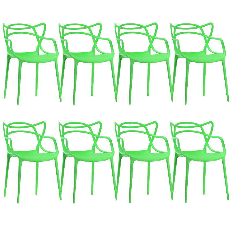 Sedia da pranzo contemporanea cucina da pranzo sedia di plastica