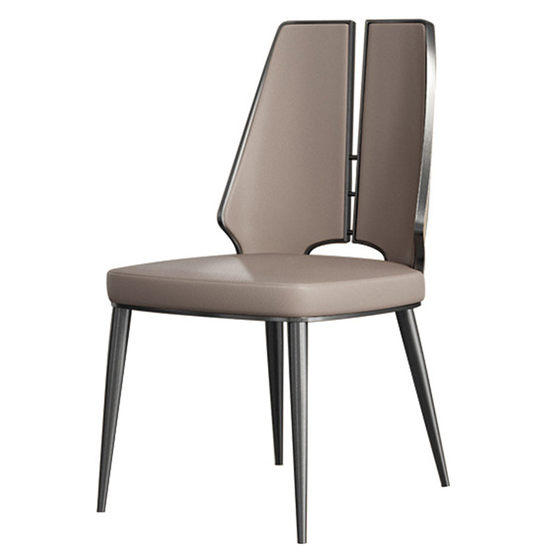 Sedia imbottita sala da pranzo casa finta sedia da pranzo in pelle finta