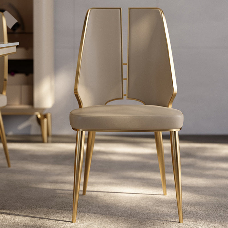 Sedia imbottita sala da pranzo casa finta sedia da pranzo in pelle finta