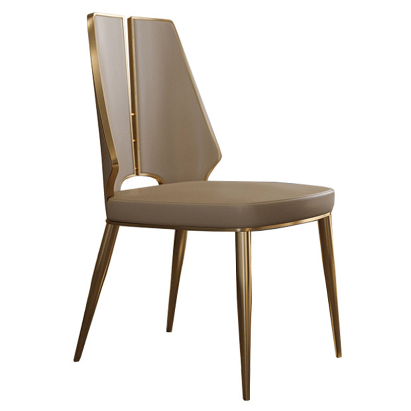 Sedia imbottita sala da pranzo casa finta sedia da pranzo in pelle finta