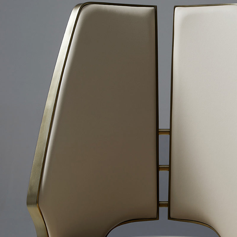 Sedia imbottita sala da pranzo casa finta sedia da pranzo in pelle finta