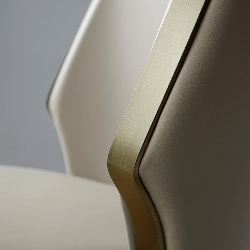 Sedia imbottita sala da pranzo casa finta sedia da pranzo in pelle finta