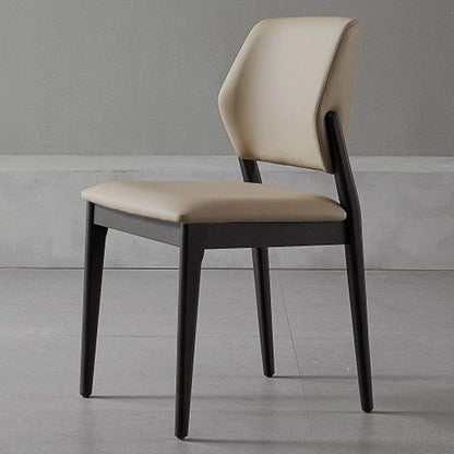 Eetkamer keukenstoel eigentijdse massief houten eetkamerstoel