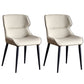 Home Upholstered Chair Dining Room Faux Leather Parsons Dining Chair White 2 Piece Set Clearhalo 'Dining Chairs' 'Dining Tables & Seating' 'dining_chair' 'furn' 'furn_dining_chair' 'Furniture' 'Kitchen & Dining Furniture' 6781001
