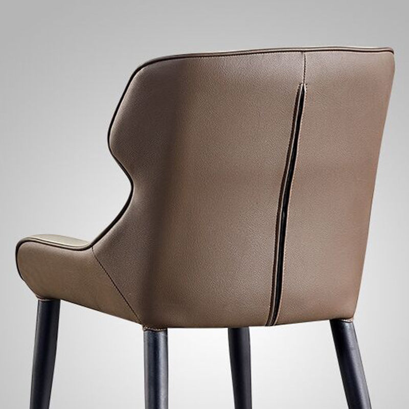 Home Upholstered Chair Dining Room Faux Leather Parsons Dining Chair Clearhalo 'Dining Chairs' 'Dining Tables & Seating' 'dining_chair' 'furn' 'furn_dining_chair' 'Furniture' 'Kitchen & Dining Furniture' 6781008