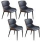 Home Upholstered Chair Dining Room Faux Leather Parsons Dining Chair Blue 4 Piece Set Clearhalo 'Dining Chairs' 'Dining Tables & Seating' 'dining_chair' 'furn' 'furn_dining_chair' 'Furniture' 'Kitchen & Dining Furniture' 6781015