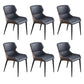 Home Upholstered Chair Dining Room Faux Leather Parsons Dining Chair Blue 6 Piece Set Clearhalo 'Dining Chairs' 'Dining Tables & Seating' 'dining_chair' 'furn' 'furn_dining_chair' 'Furniture' 'Kitchen & Dining Furniture' 6781016