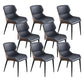 Home Upholstered Chair Dining Room Faux Leather Parsons Dining Chair Blue 8 Piece Set Clearhalo 'Dining Chairs' 'Dining Tables & Seating' 'dining_chair' 'furn' 'furn_dining_chair' 'Furniture' 'Kitchen & Dining Furniture' 6781017