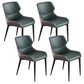 Home Upholstered Chair Dining Room Faux Leather Parsons Dining Chair Green 4 Piece Set Clearhalo 'Dining Chairs' 'Dining Tables & Seating' 'dining_chair' 'furn' 'furn_dining_chair' 'Furniture' 'Kitchen & Dining Furniture' 6781020
