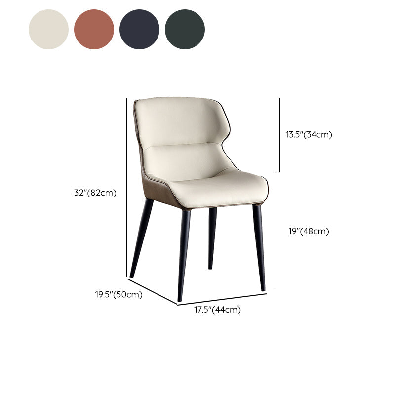 Home Upholstered Chair Dining Room Faux Leather Parsons Dining Chair Clearhalo 'Dining Chairs' 'Dining Tables & Seating' 'dining_chair' 'furn' 'furn_dining_chair' 'Furniture' 'Kitchen & Dining Furniture' 6781023