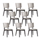 Dining Room Upholstered Chair Industrial Home Faux Leather Dining Chair