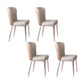 Kitchen Side Chair Metal Legs Upholstered Armless Dining Chair Light Gray 4 Piece Set Clearhalo 'Dining Chairs' 'Dining Tables & Seating' 'dining_chair' 'furn' 'furn_dining_chair' 'Furniture' 'Kitchen & Dining Furniture' 6781106