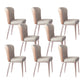 Kitchen Side Chair Metal Legs Upholstered Armless Dining Chair Light Gray 8 Piece Set Clearhalo 'Dining Chairs' 'Dining Tables & Seating' 'dining_chair' 'furn' 'furn_dining_chair' 'Furniture' 'Kitchen & Dining Furniture' 6781107