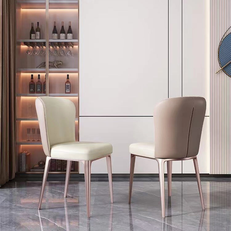 Kitchen Side Chair Metal Legs Upholstered Armless Dining Chair Clearhalo 'Dining Chairs' 'Dining Tables & Seating' 'dining_chair' 'furn' 'furn_dining_chair' 'Furniture' 'Kitchen & Dining Furniture' 6781108