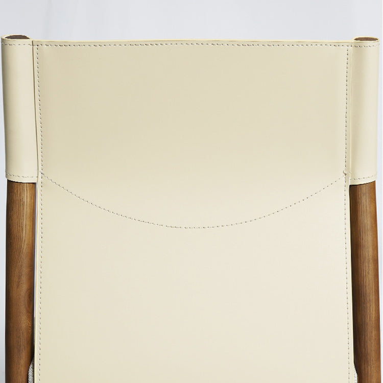 Moderne binnenarmloze eetkamerstoelen gestoffeerde linnenstofstoelstoel