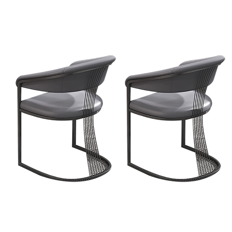 Glam Küchenseitenstuhl Gold Basis offener Essarm Stuhl