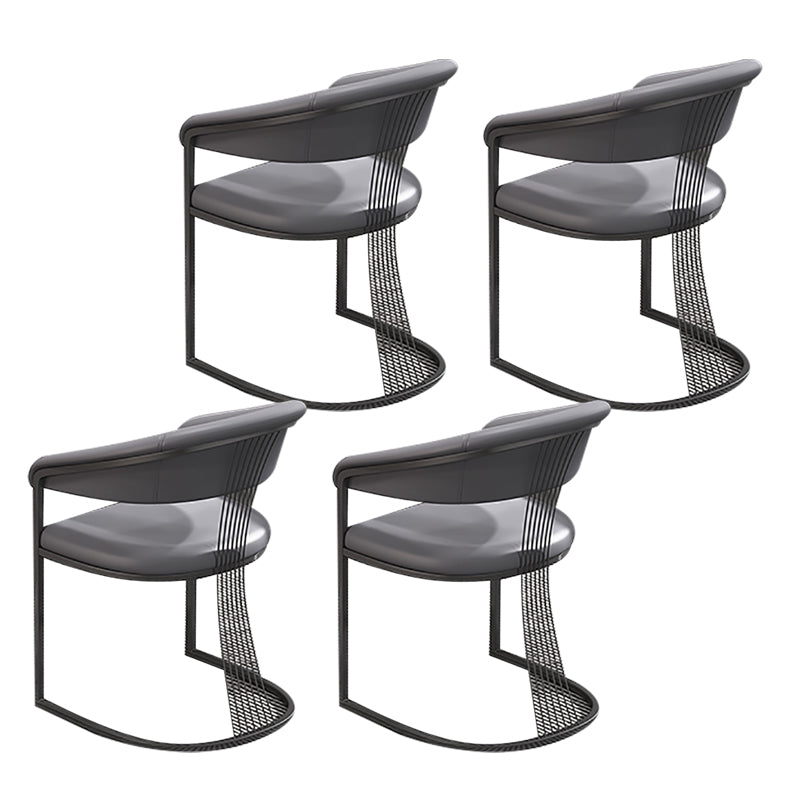 Glam keuken zijstoel goudbasis open rug eetstoel stoel