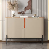 Stone Credenza Buffet de comedor de estilo contemporáneo con gabinetes