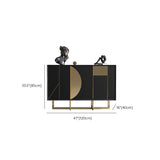 Tavolo a buffet in stile glam credenza a buffet in legno con armadi e cassetti