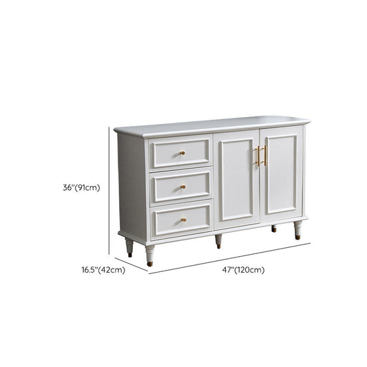 Tavolo a buffet in legno moderno scheda laterale con armadi e cassetti