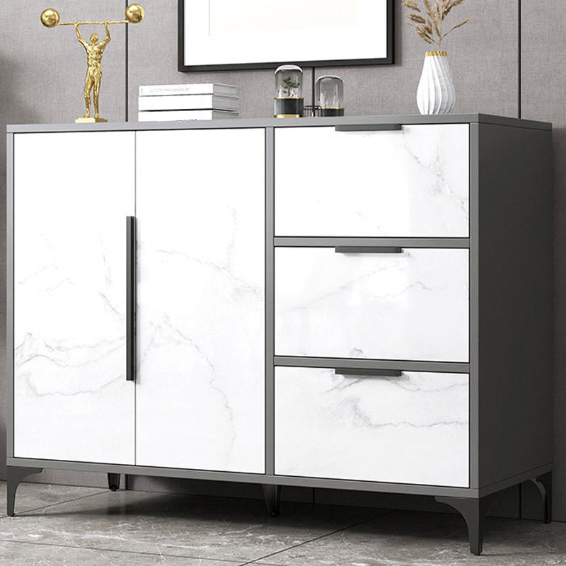 Tavolo da buffet in legno bacheca in stile moderno con cassetti e armadi