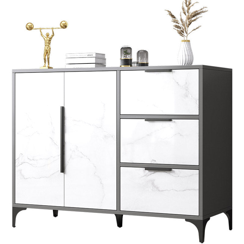 Tavolo da buffet in legno bacheca in stile moderno con cassetti e armadi