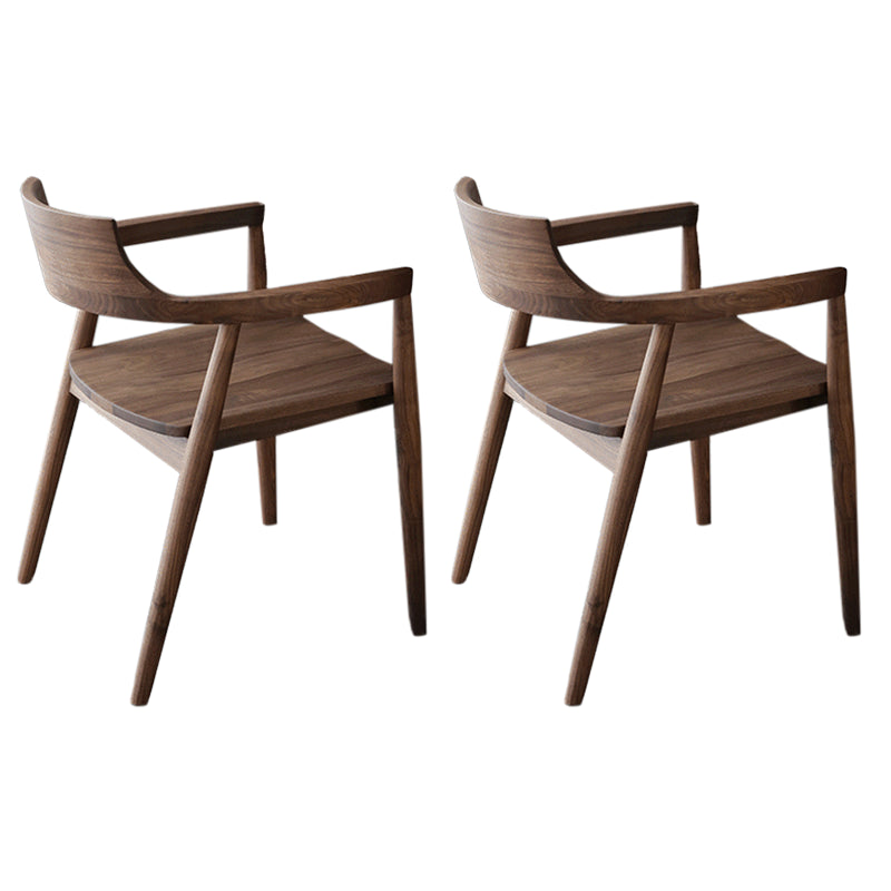 Contemporain 1/2/5 Pièces meubles Round en bois massif en bois ensemble en marron