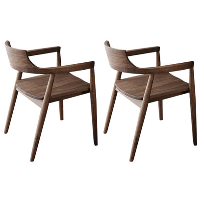 Contemporain 1/2/5 Pièces meubles Round en bois massif en bois ensemble en marron