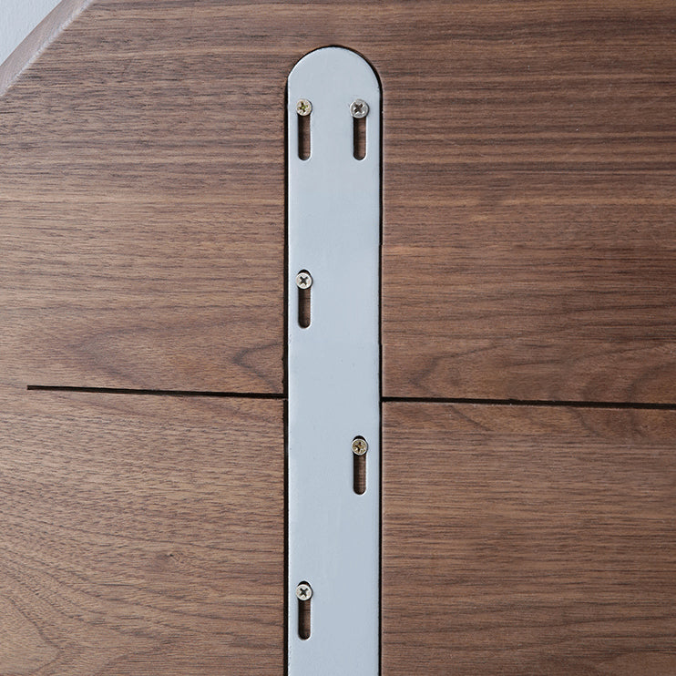 Contemporain 1/2/5 Pièces meubles Round en bois massif en bois ensemble en marron