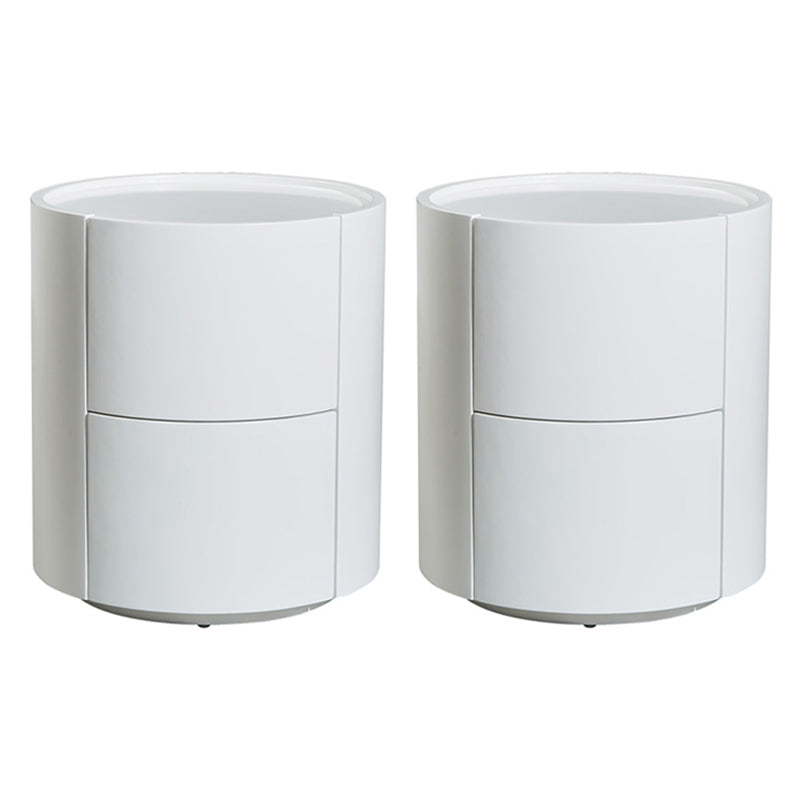 Drawer Storage Accent Table Nightstand Antique Finish Bed Nightstand White 2 Piece Set Clearhalo 'Bedroom Furniture' 'furn' 'furn_night_stand' 'Furniture' 'night_stand' 'Nightstands' 6781552