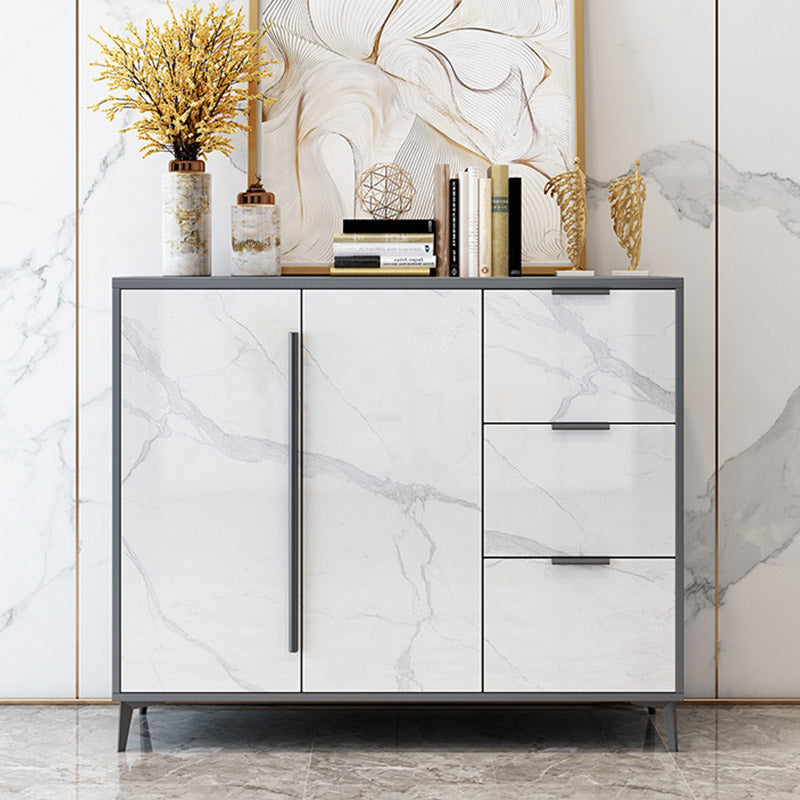 Glam Style Sideboard Engineered Wood Side Board for Living Room Clearhalo 'buffet_sideboard' 'Buffets & Sideboards' 'furn' 'furn_buffet_sideboard' 'Furniture' 'Kitchen & Dining Furniture' 6781627