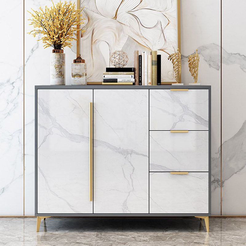 Glam Style Sideboard Engineered Wood Side Board for Living Room Clearhalo 'buffet_sideboard' 'Buffets & Sideboards' 'furn' 'furn_buffet_sideboard' 'Furniture' 'Kitchen & Dining Furniture' 6781631