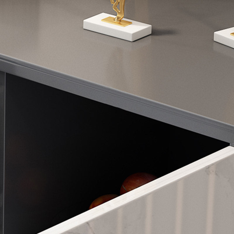 Glam Style Sideboard Engineered Wood Side Board for Living Room Clearhalo 'buffet_sideboard' 'Buffets & Sideboards' 'furn' 'furn_buffet_sideboard' 'Furniture' 'Kitchen & Dining Furniture' 6781642