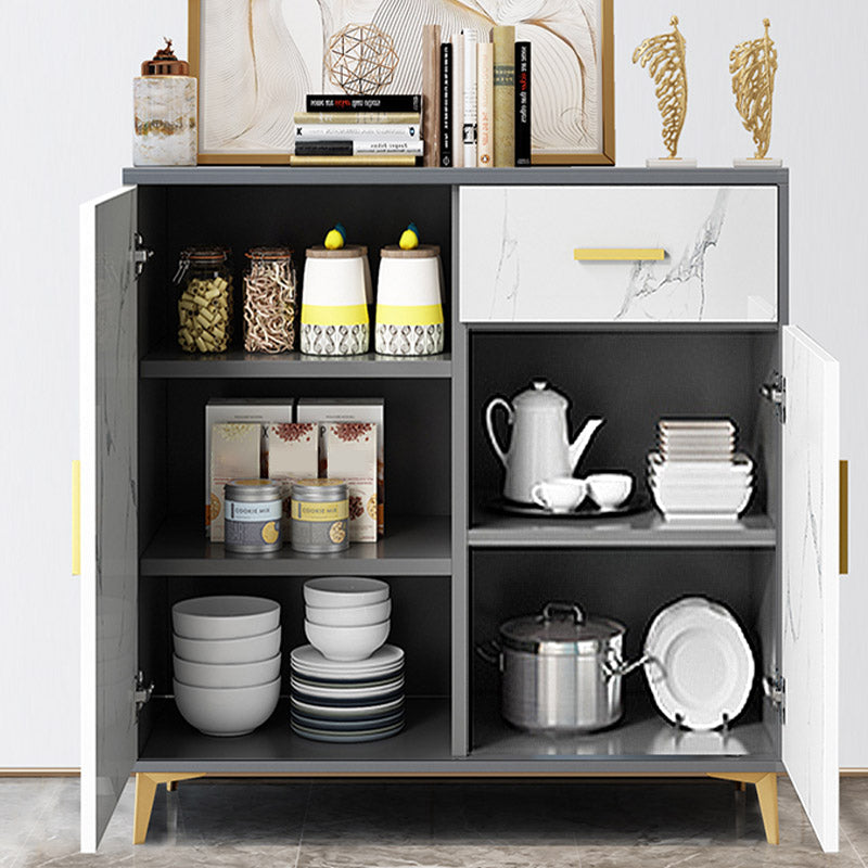 Glam Style Sideboard Engineered Wood Side Board for Living Room Clearhalo 'buffet_sideboard' 'Buffets & Sideboards' 'furn' 'furn_buffet_sideboard' 'Furniture' 'Kitchen & Dining Furniture' 6781648