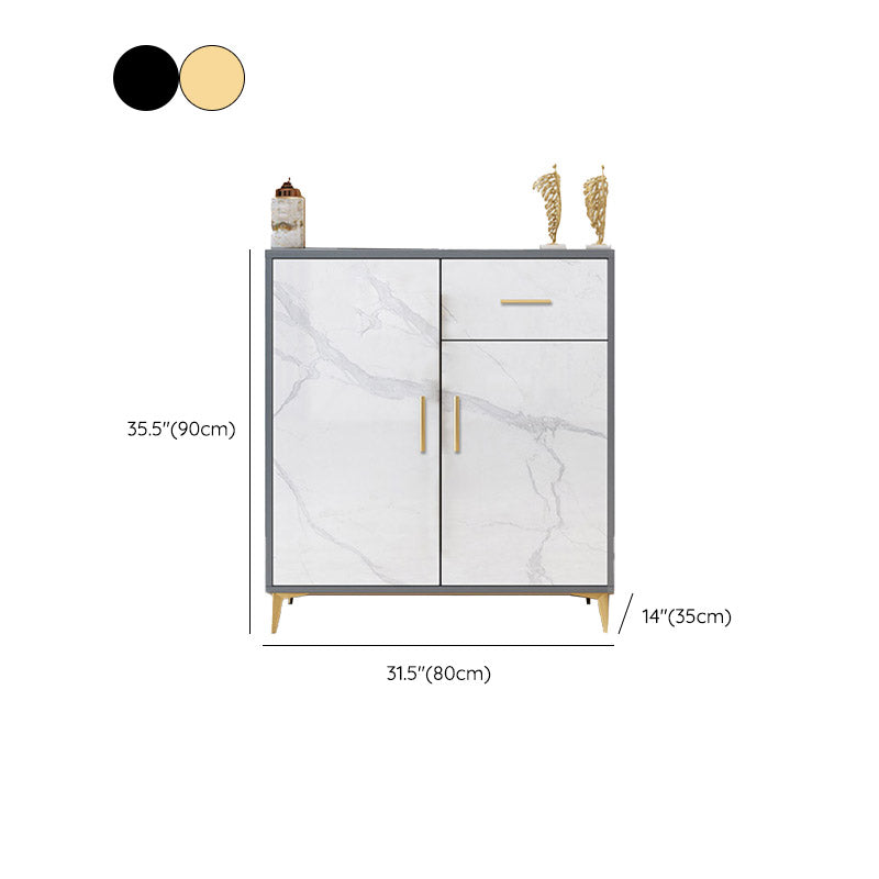 Glam Style Sideboard Engineered Wood Side Board for Living Room Clearhalo 'buffet_sideboard' 'Buffets & Sideboards' 'furn' 'furn_buffet_sideboard' 'Furniture' 'Kitchen & Dining Furniture' 6781653