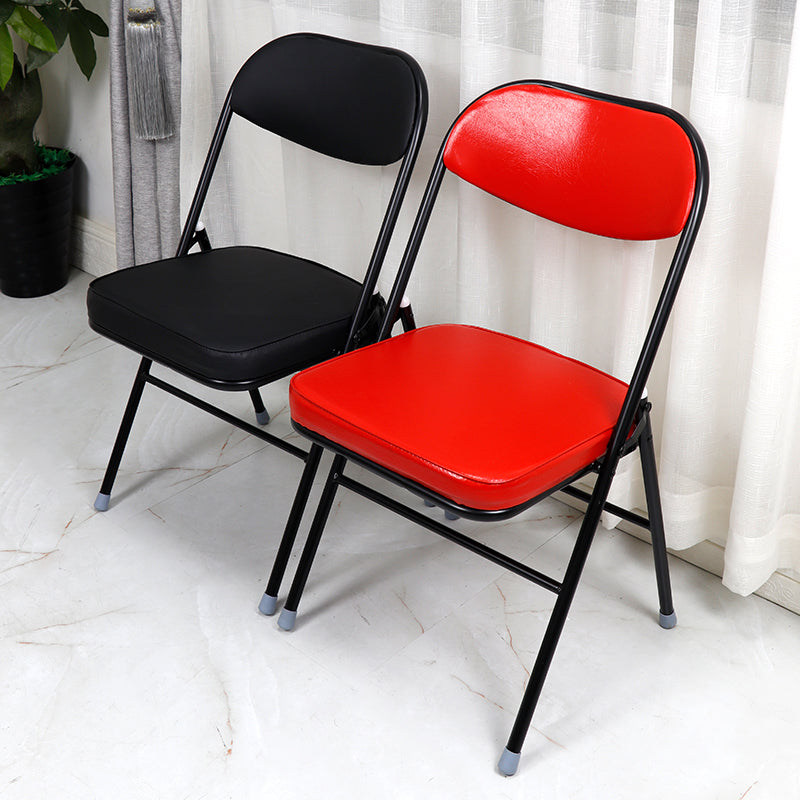 Contemporary Ergonomic Conference Chair Leather Office Chair without Arm Clearhalo 'furn' 'furn_office_chair' 'Furniture' 'Office Chairs' 'Office Furniture' 'office_chair' 6781824