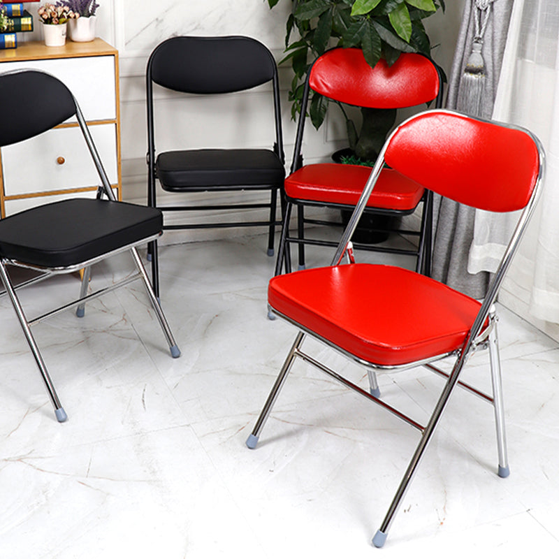 Contemporary Ergonomic Conference Chair Leather Office Chair without Arm Clearhalo 'furn' 'furn_office_chair' 'Furniture' 'Office Chairs' 'Office Furniture' 'office_chair' 6781826