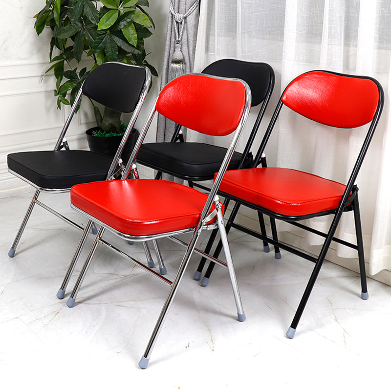 Contemporary Ergonomic Conference Chair Leather Office Chair without Arm Clearhalo 'furn' 'furn_office_chair' 'Furniture' 'Office Chairs' 'Office Furniture' 'office_chair' 6781838