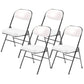 Contemporary Ergonomic Conference Chair Leather Office Chair without Arm Beige Silver 4 Piece Set Clearhalo 'furn' 'furn_office_chair' 'Furniture' 'Office Chairs' 'Office Furniture' 'office_chair' 6781846