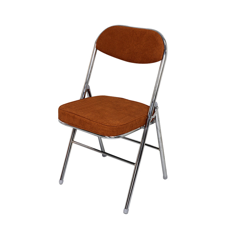 Contemporary Ergonomic Conference Chair Leather Office Chair without Arm Silver Brown 1 Piece Clearhalo 'furn' 'furn_office_chair' 'Furniture' 'Office Chairs' 'Office Furniture' 'office_chair' 6781849