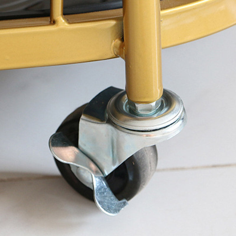 Modern Rolling Kitchen Trolley Glass Open Storage Prep Table Clearhalo 'furn' 'furn_kitchen_islands_carts' 'Furniture' 'Kitchen & Dining Furniture' 'Kitchen Islands & Carts' 'kitchen_islands_carts' 6784625