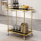 Modern Open Storage Prep Table Rectangular Rolling Kitchen Trolley Clearhalo 'furn' 'furn_kitchen_islands_carts' 'Furniture' 'Kitchen & Dining Furniture' 'Kitchen Islands & Carts' 'kitchen_islands_carts' 6784686