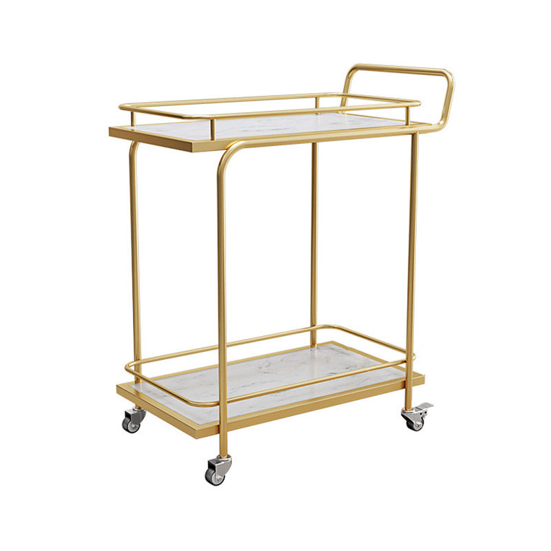 Modern Open Storage Prep Table Rectangular Rolling Kitchen Trolley Clearhalo 'furn' 'furn_kitchen_islands_carts' 'Furniture' 'Kitchen & Dining Furniture' 'Kitchen Islands & Carts' 'kitchen_islands_carts' 6784688