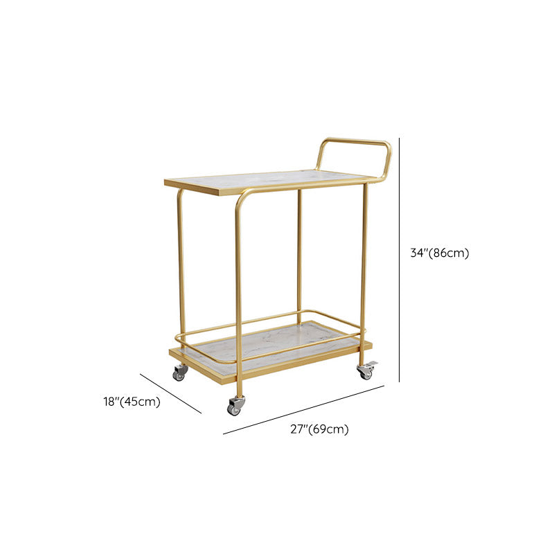 Modern Open Storage Prep Table Rectangular Rolling Kitchen Trolley Clearhalo 'furn' 'furn_kitchen_islands_carts' 'Furniture' 'Kitchen & Dining Furniture' 'Kitchen Islands & Carts' 'kitchen_islands_carts' 6784701